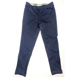 Adidas Stretch Casual Golf Active Chino Style Pants Mens Blue 34 x 32